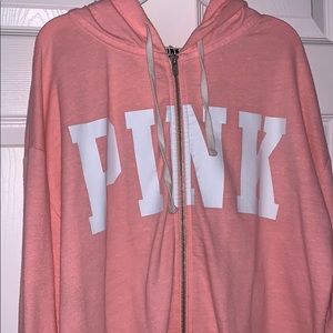 PINK zip up sweatshirt